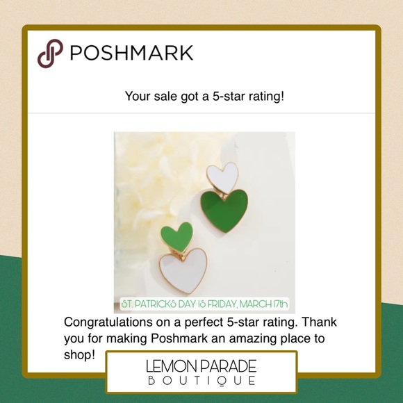 Last Pair! Double Heart Shape Drop Earrings Two Ways to Wear, Green & White, New - Picture 5 of 5